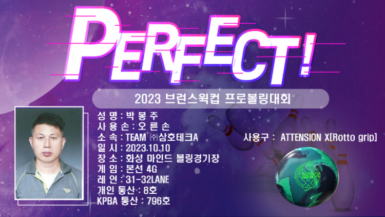 2023 브런스윅컵 프로볼링대회 박봉주 퍼펙트.png